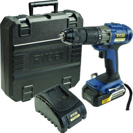 RYOBI 18 V LI-ION CORDLESS IMPACT DRILL KIT XHD-1820K